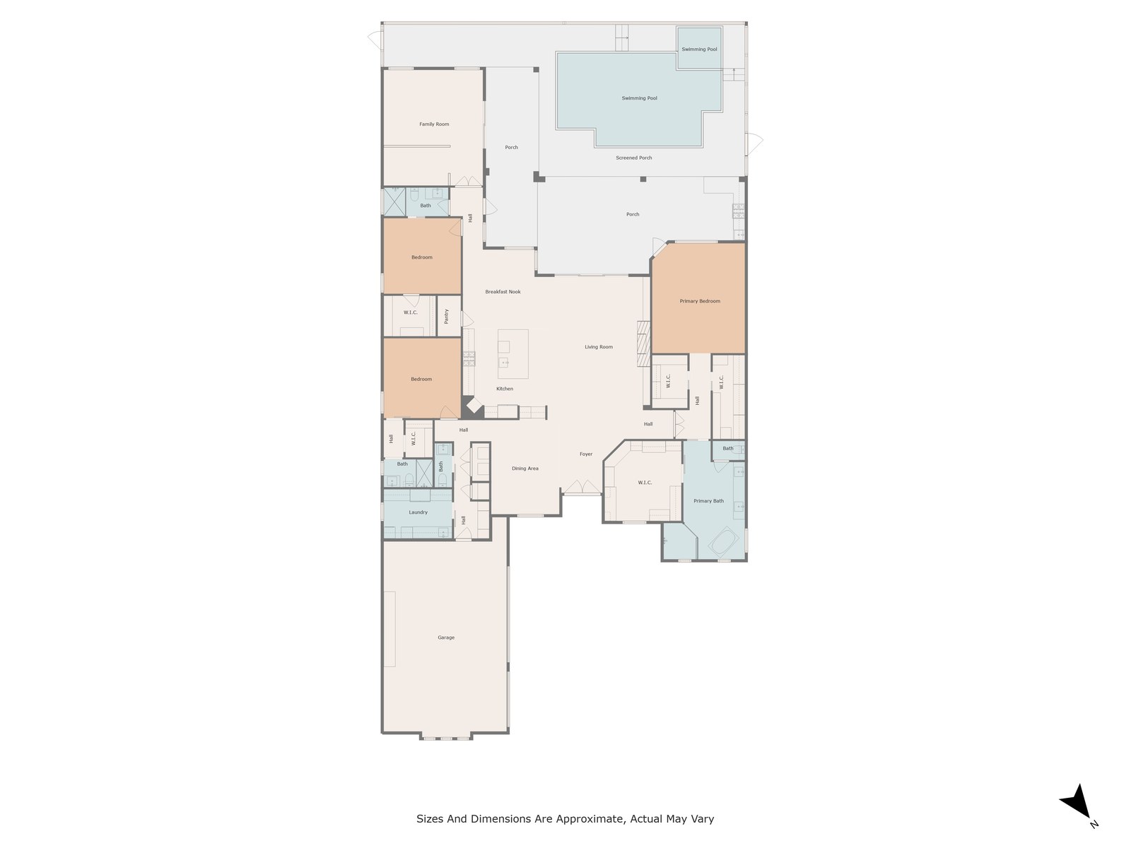 Single-Family (Estate) floor plan example