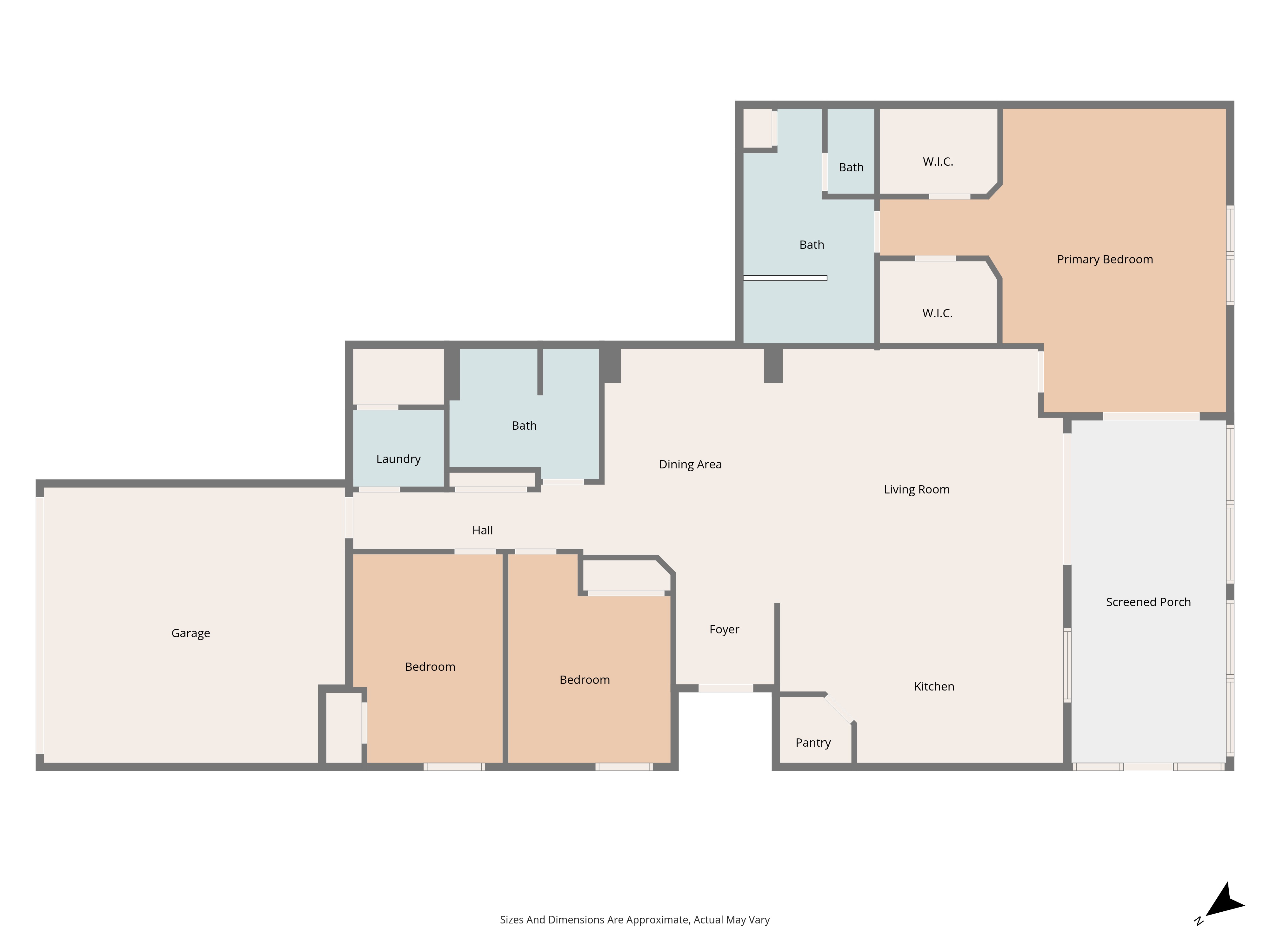 Coach Homes — Lower Unit floor plan example