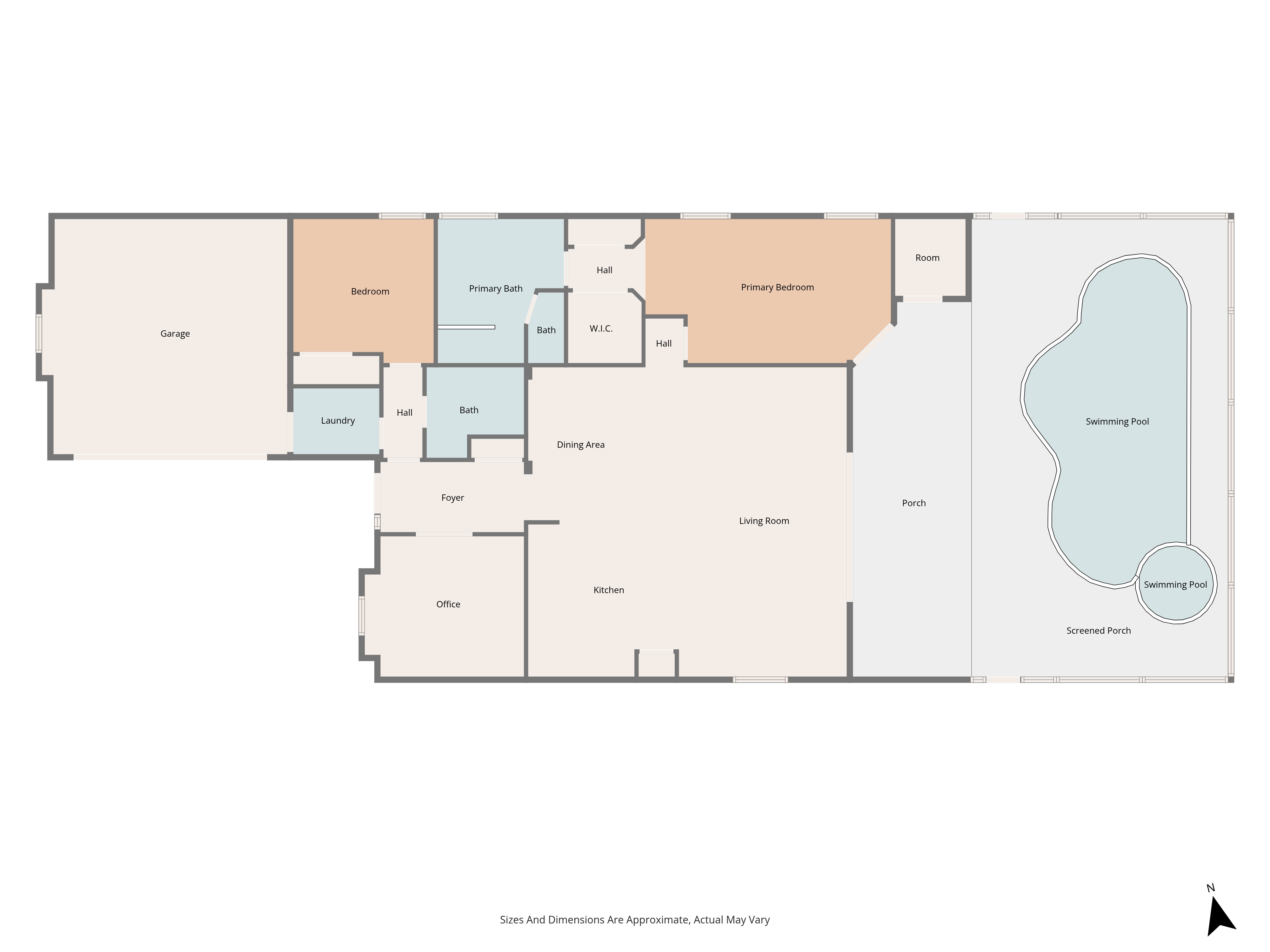 Single-Family Homes floor plan example